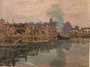 Claude Monet Argenteuil, the Bridge under Repair France oil painting artist
